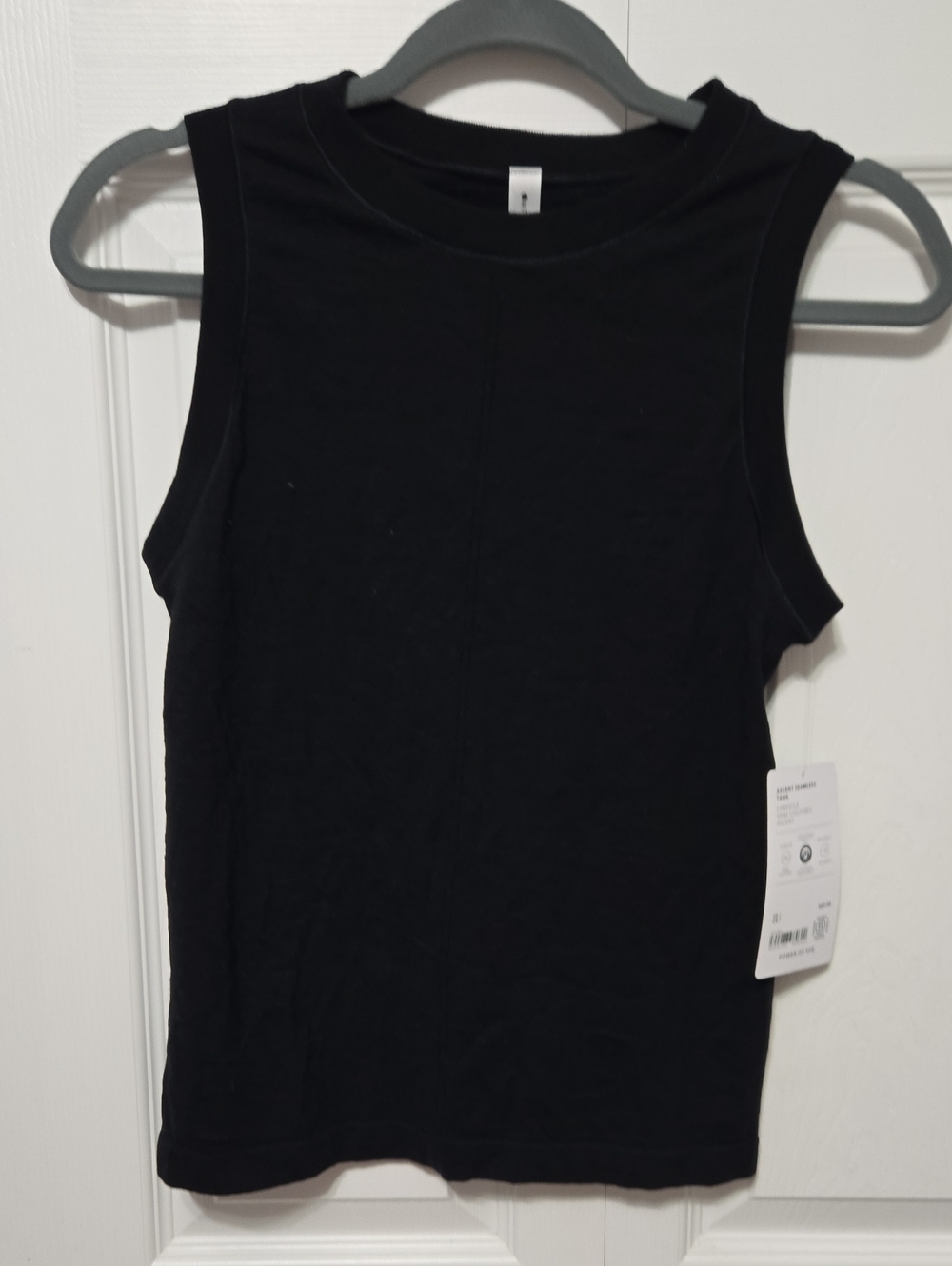 Women's Black Crewneck Tank Top